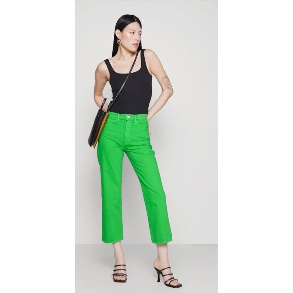 Frame Women's‎ Le Jane Crop Jeans in Peridot Green Size 26